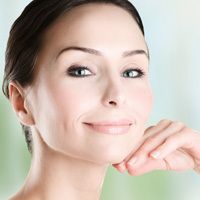 woman with soft dimple